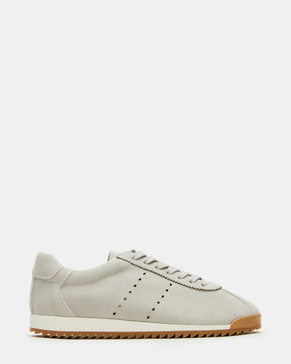 MIRAGE Grey Suede Low-Top Sneaker | Women's Sneakers