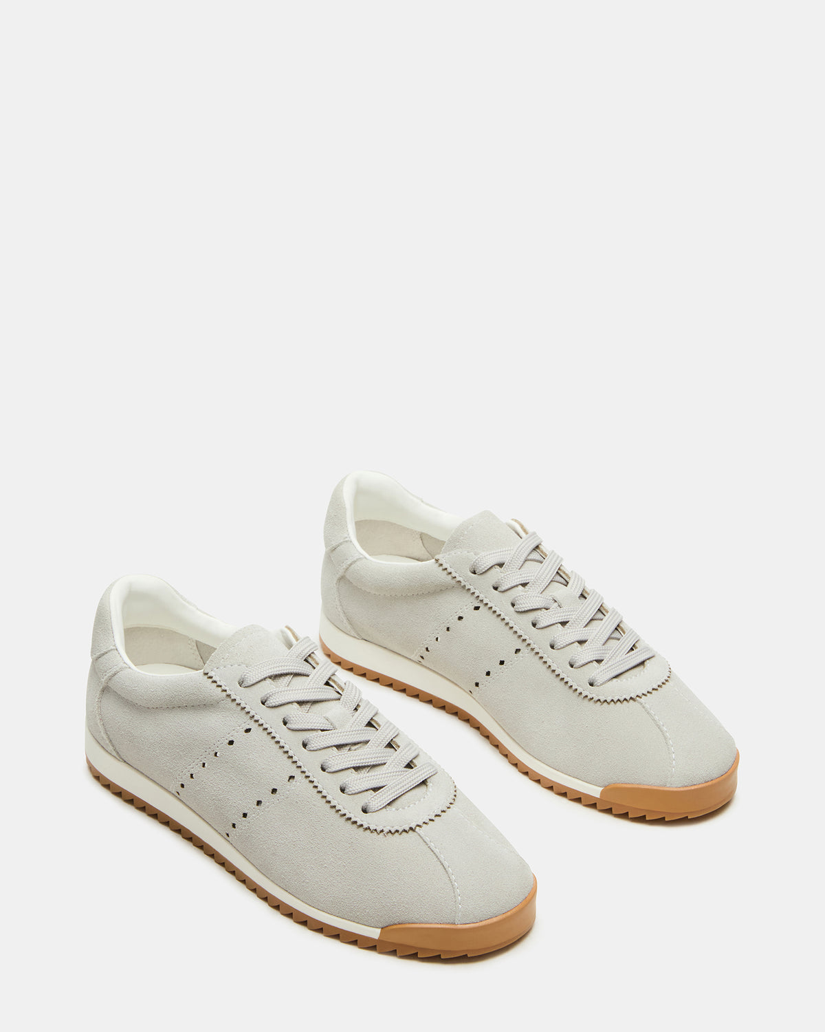 MIRAGE Grey Suede Low-Top Sneaker | Women's Sneakers
