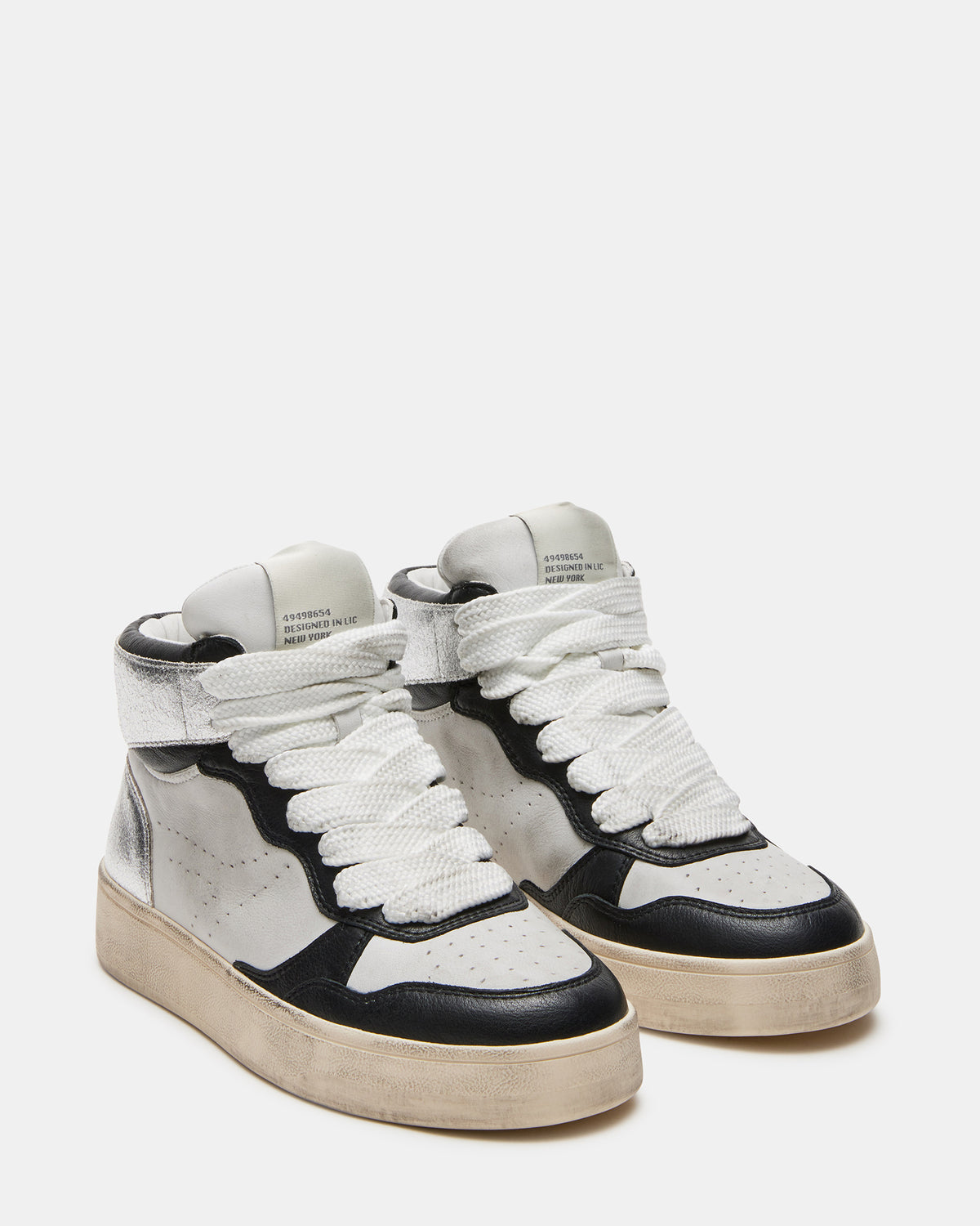 ENDLESS Black White High-Top Lace-Up Sneaker | Women's Sneakers