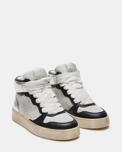 ENDLESS Black White High-Top Lace-Up Sneaker | Women's Sneakers