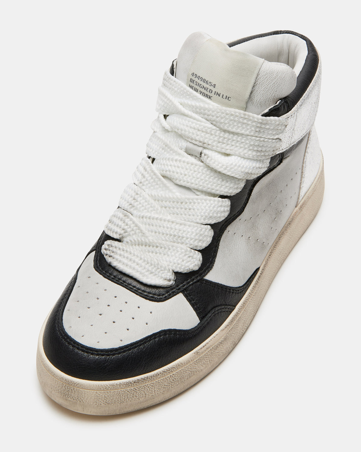 ENDLESS Black White High-Top Lace-Up Sneaker | Women's Sneakers