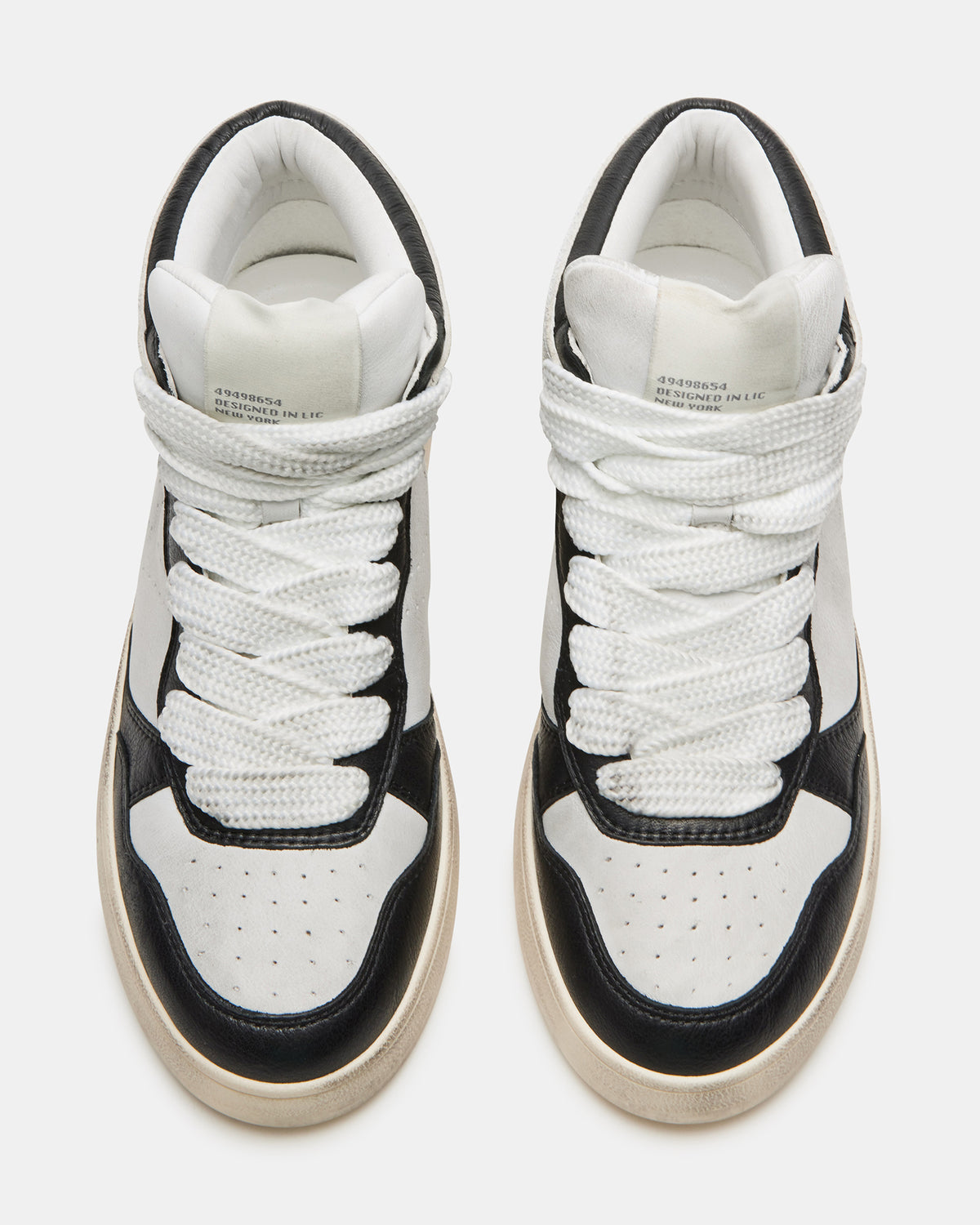 ENDLESS Black White High-Top Lace-Up Sneaker | Women's Sneakers