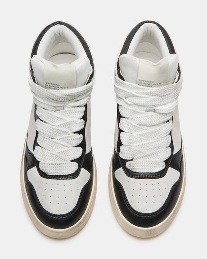 ENDLESS Black White High-Top Lace-Up Sneaker | Women's Sneakers