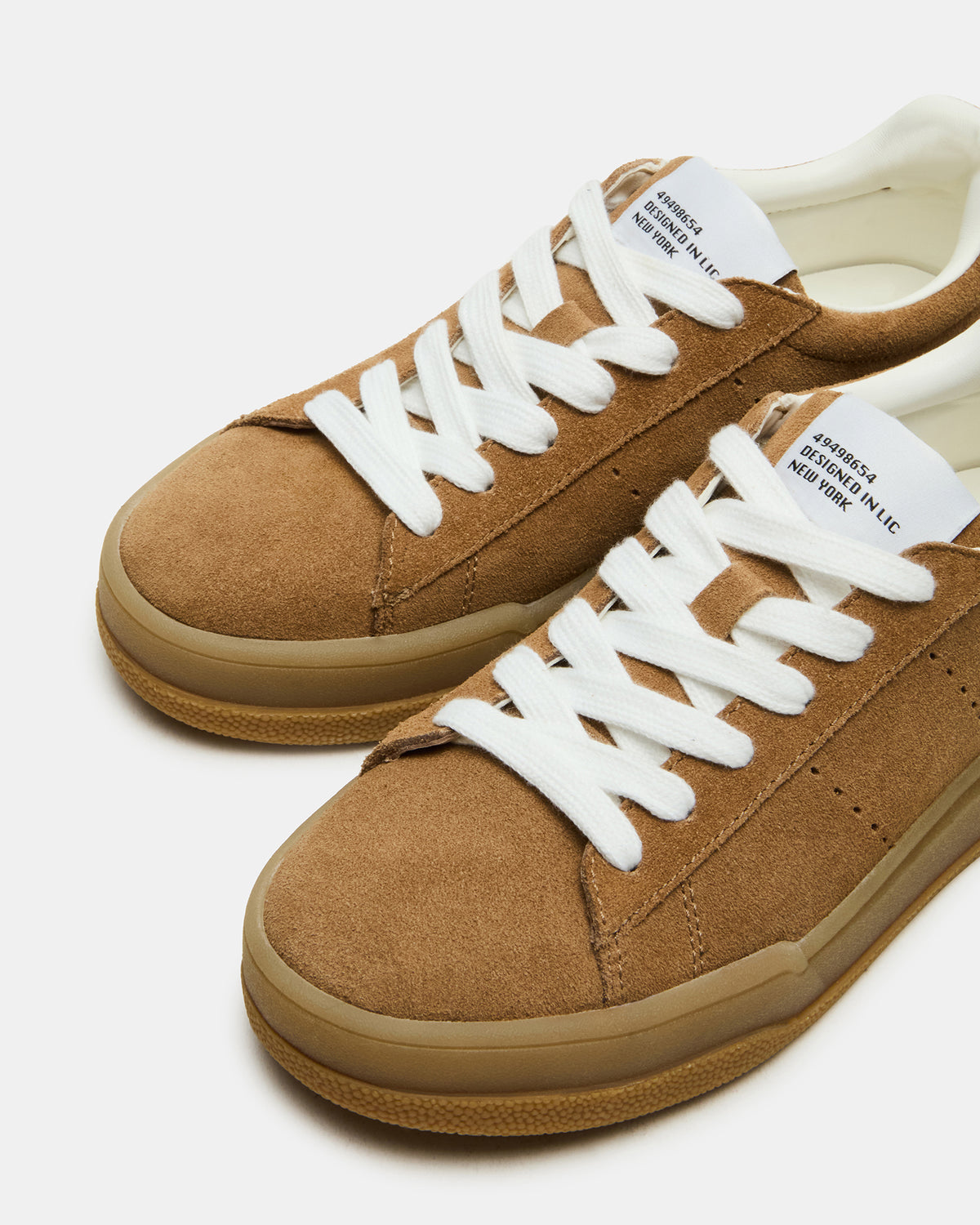 STRIVE Tan Suede Low-Top Lace-Up Sneaker | Women's Sneakers