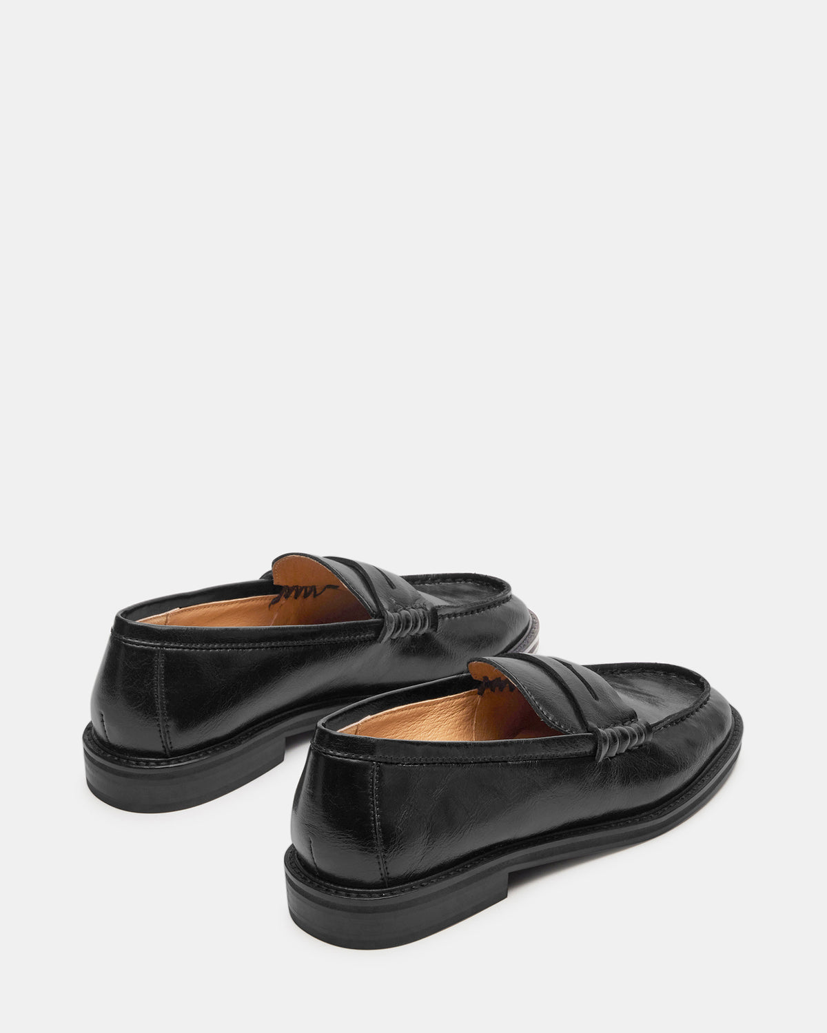 MADISON Black Leather Women's Penny Loafer