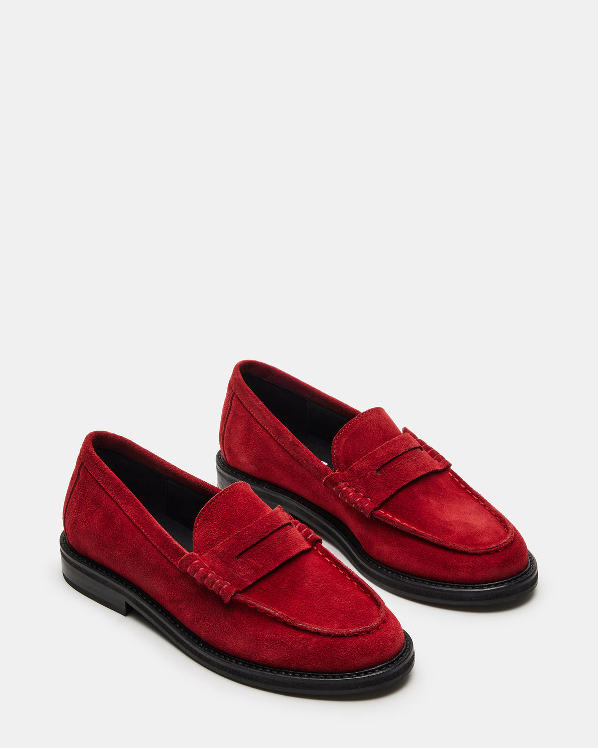 MADISON Red Suede Women's Penny Loafer