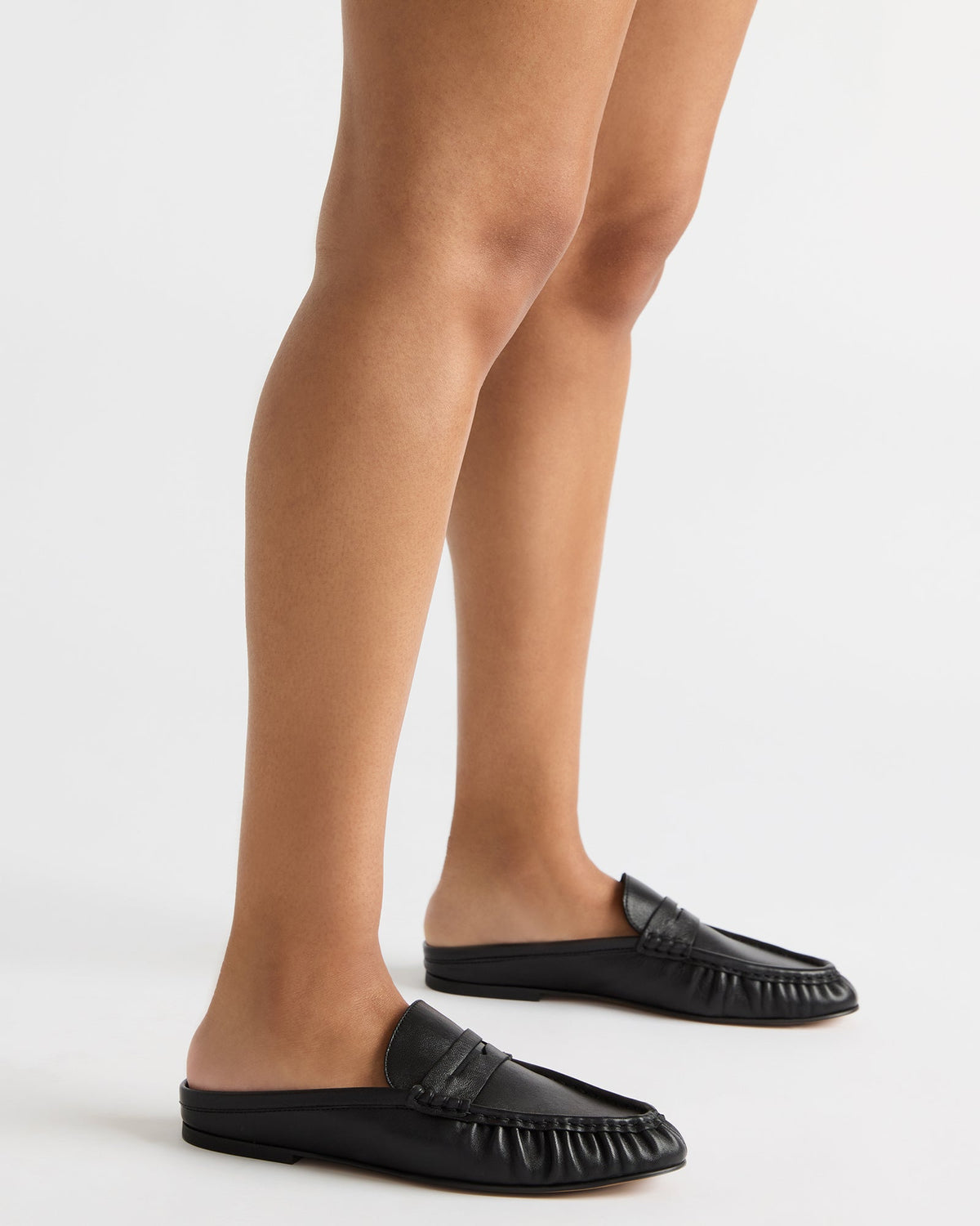 RAFE Chocolate Brown Suede Slip-On Mule Women's Flat