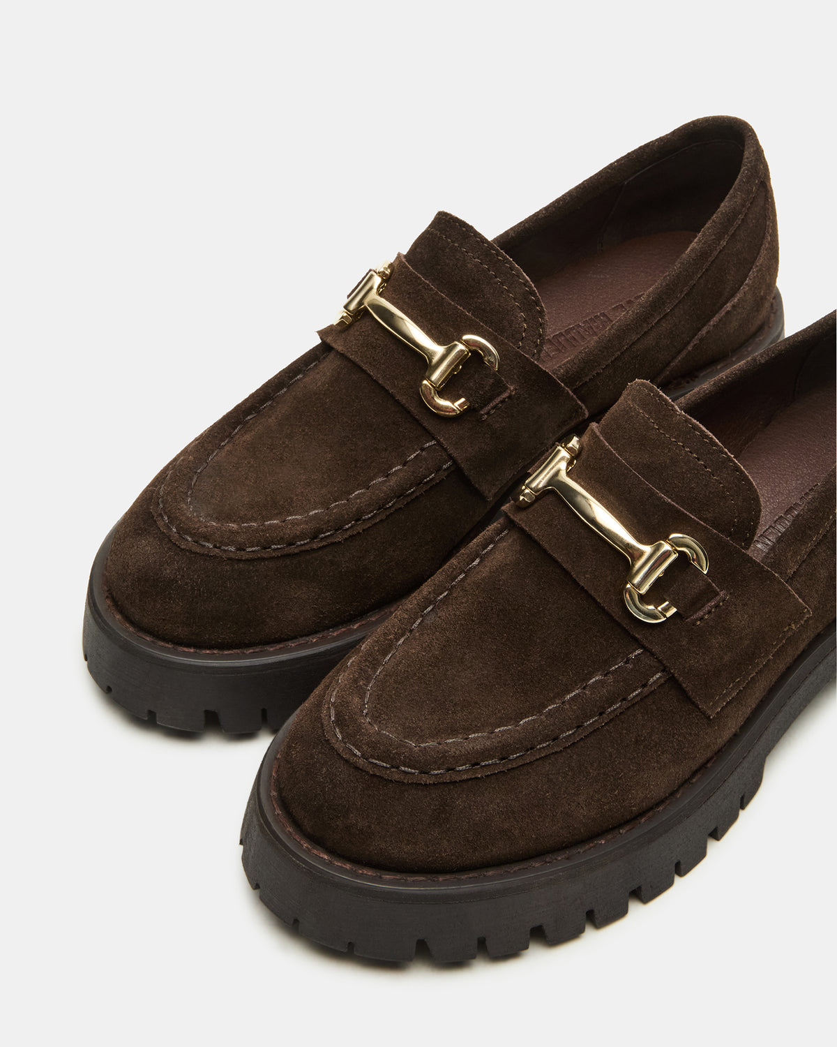 LANDO Brown Suede Lug Women's Loafer