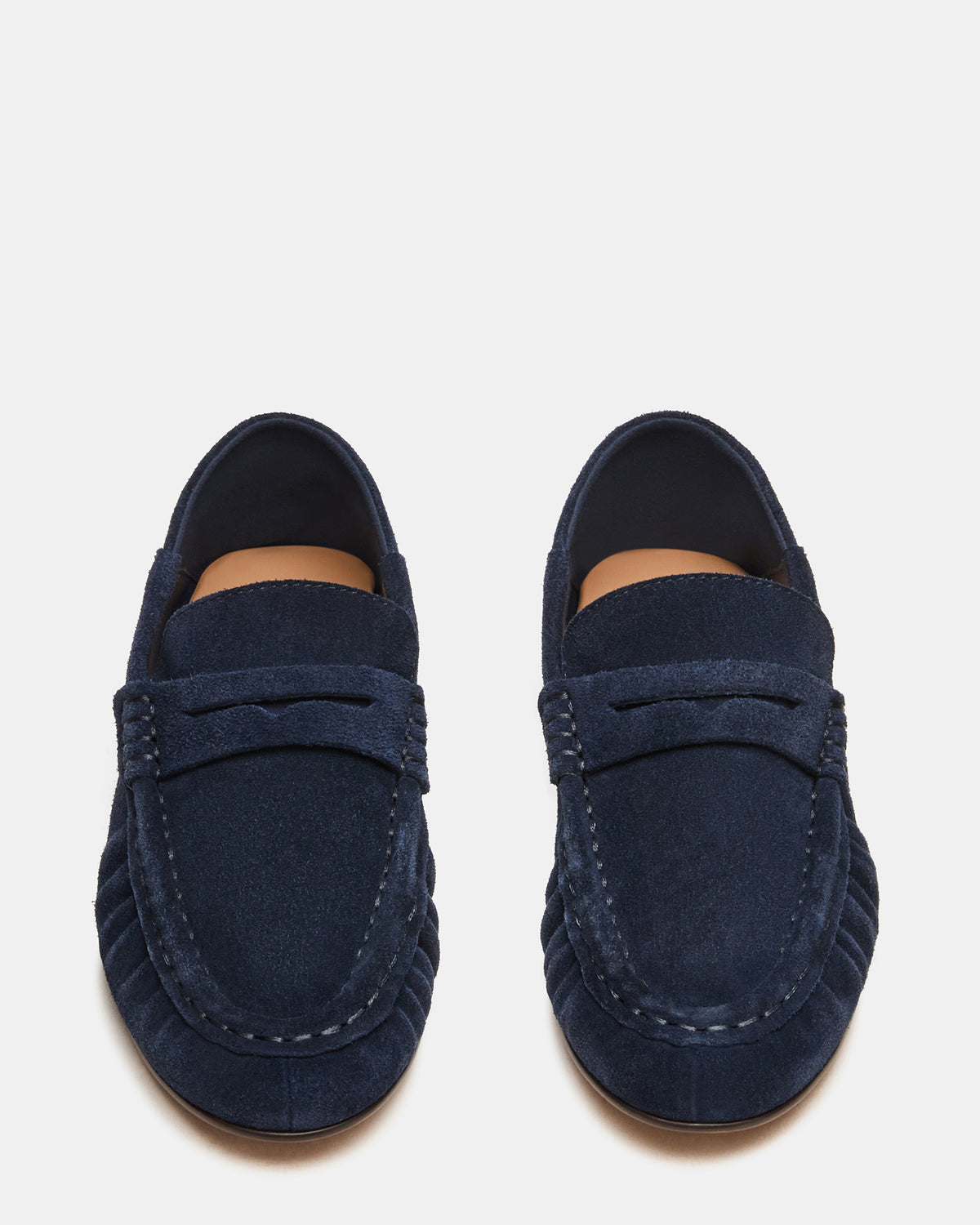 ROGER Navy Suede Slip-On Women's Loafer
