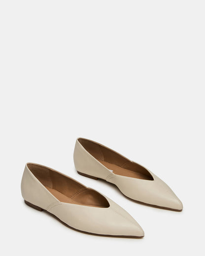 TOVI Bone Leather Pointed-Toe Ballet Women's Flat