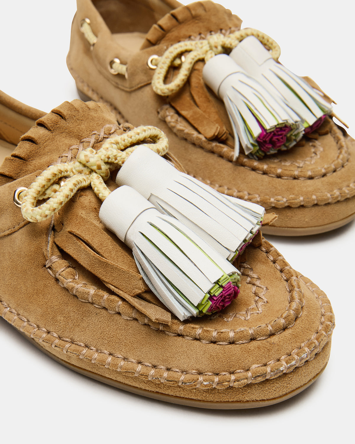 ABNER Chestnut Suede Flat Boat Women's Loafer