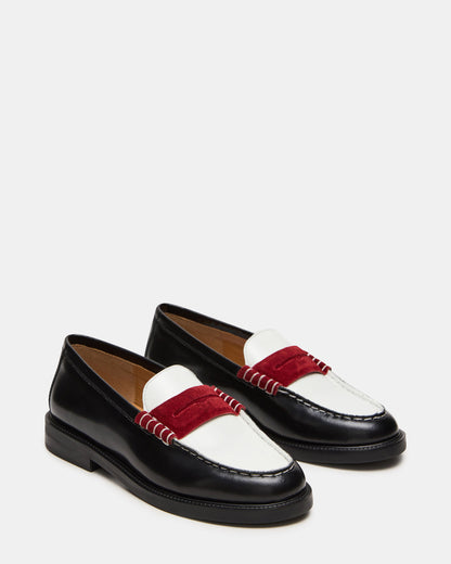 MADISON Black/Red Women's Penny Loafer