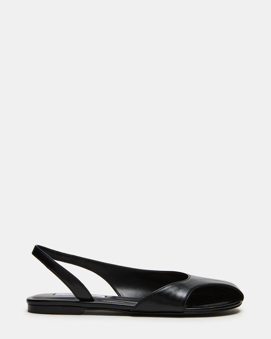 ZEST Black Slingback Cut-Out Round-Toe Women's Flat