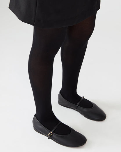 BESETTE Bone Leather Mary Jane Ballet Women's Flat