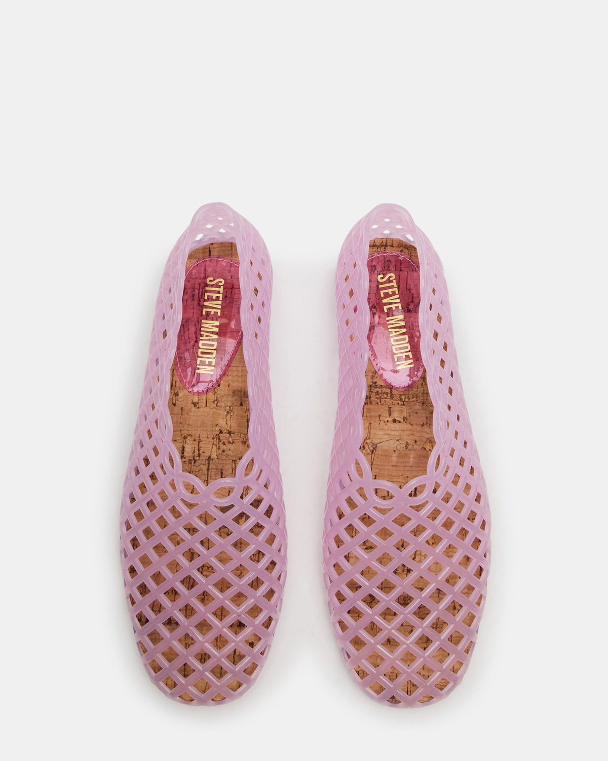 GROVE Pink Square-Toe Jelly Women's Flat