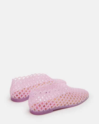 GROVE Pink Square-Toe Jelly Women's Flat