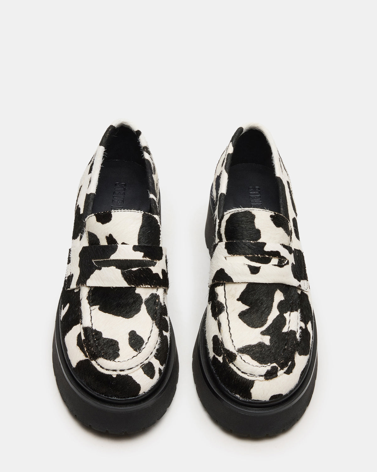 LAYKEN-H Black/White Platform Lug Women's Loafer
