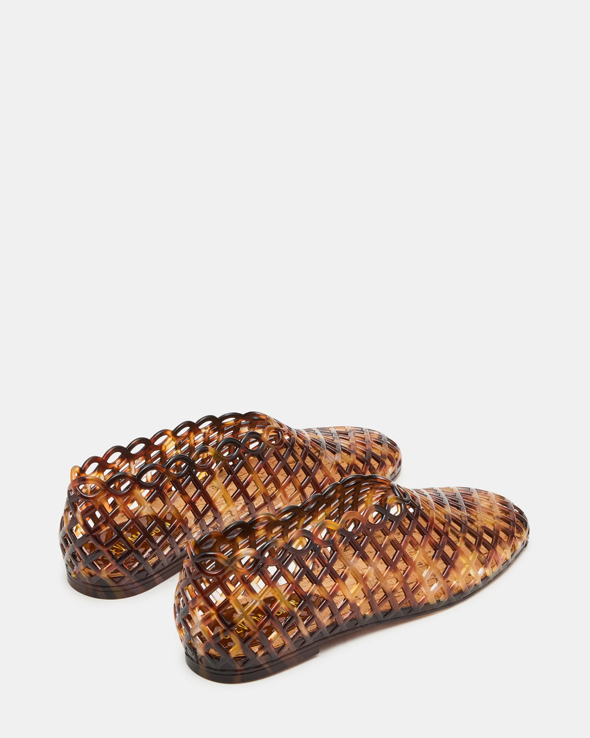 GROVE Tortoise Square-Toe Jelly Women's Flat