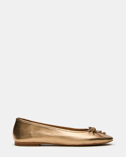 VIXEN Gold Women's Ballet Flats