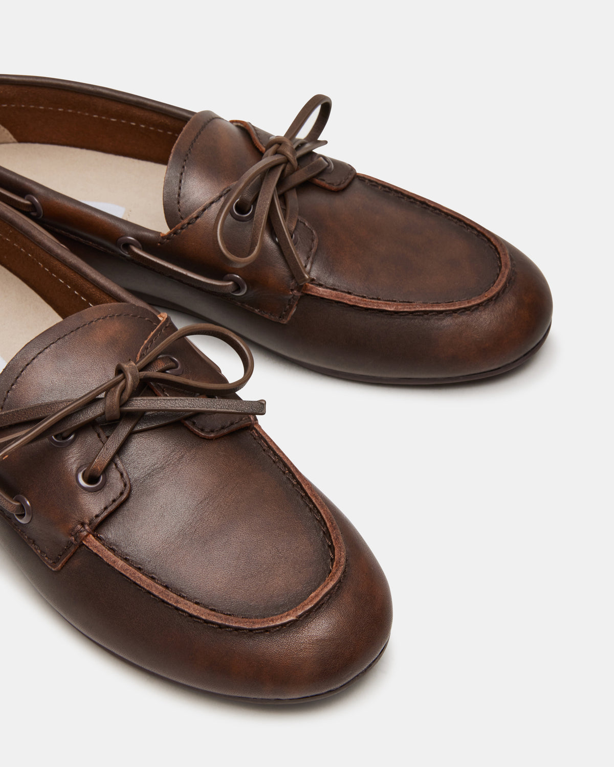 SAG Brown Leather Women's Boat Shoe