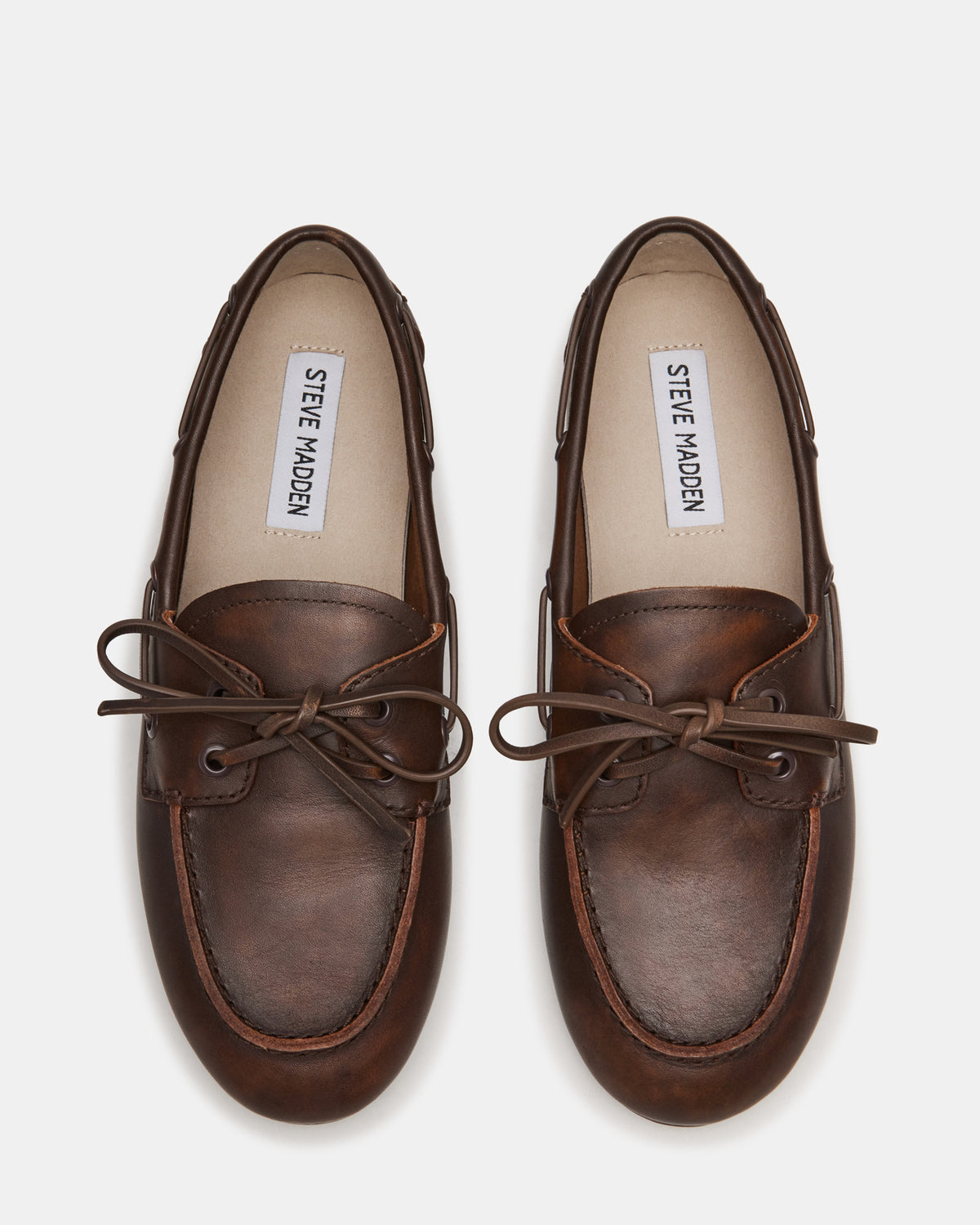 SAG Brown Leather Women's Boat Shoe