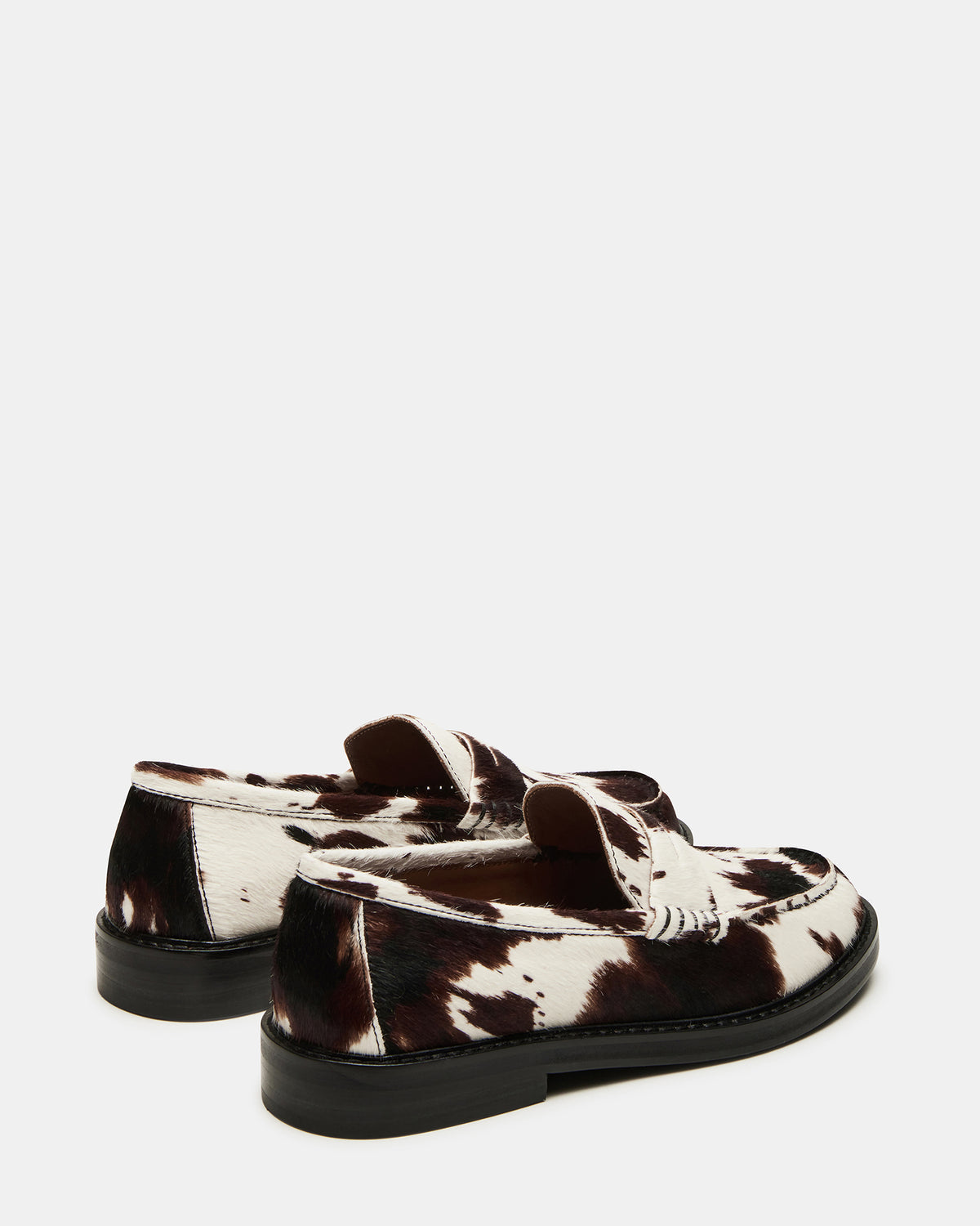MADISON Brown Cow Print Women's Penny Loafer