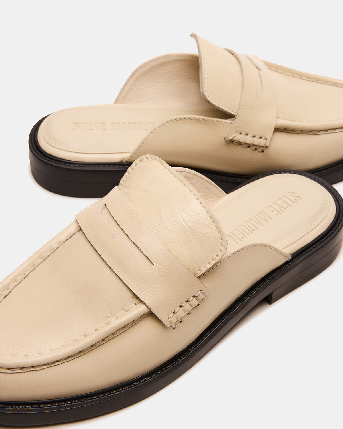 MULBERRY Bone Leather Women's Slip-On Mule Flat