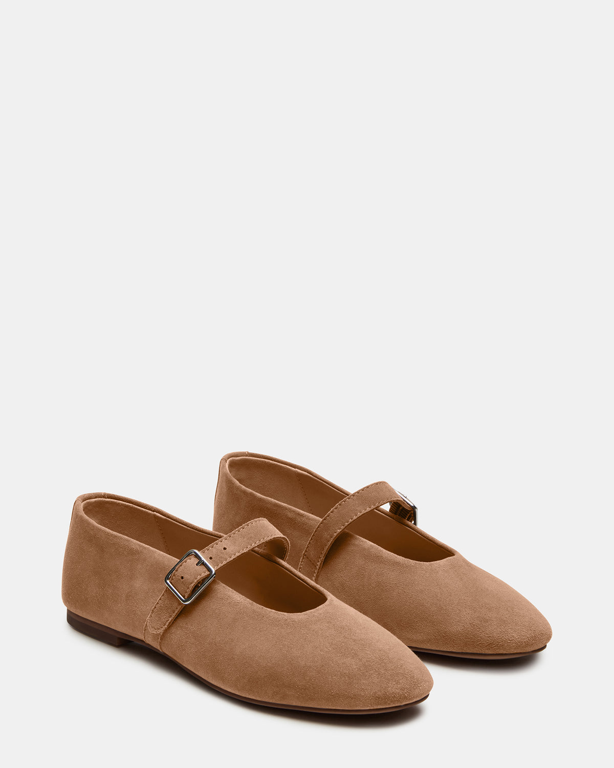 DREAMING Taupe Suede Women's Mary Jane Flats