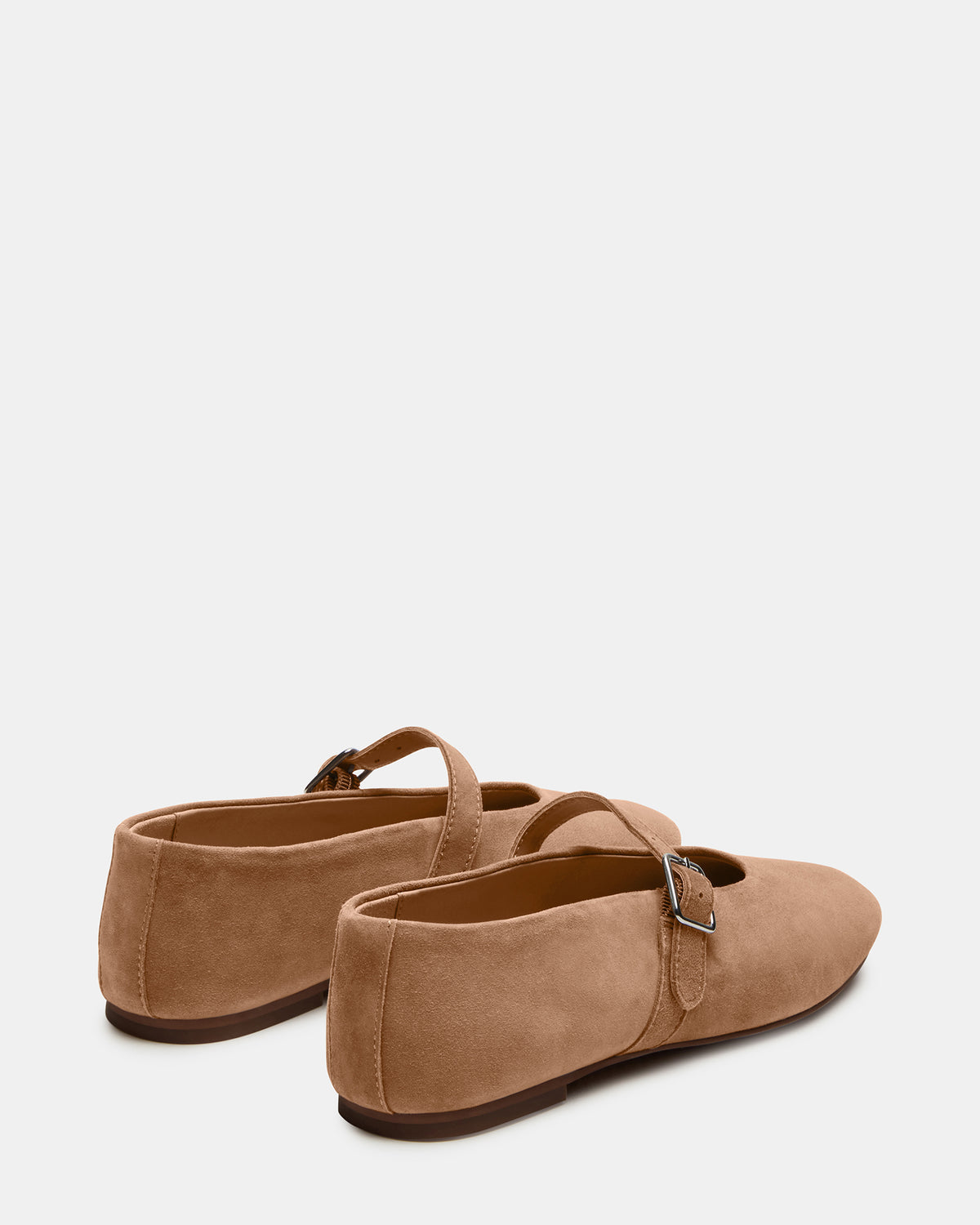 DREAMING Taupe Suede Women's Mary Jane Flats