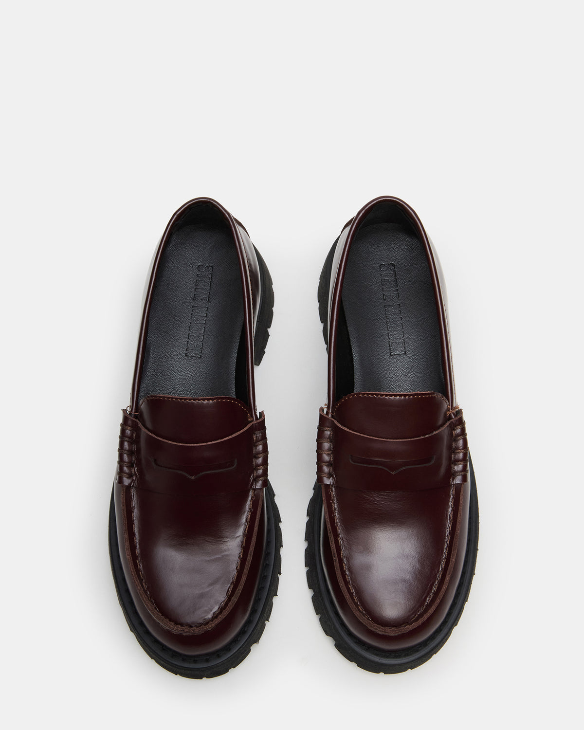 LANGSTEN Burgundy Women's Platform Lug Loafer