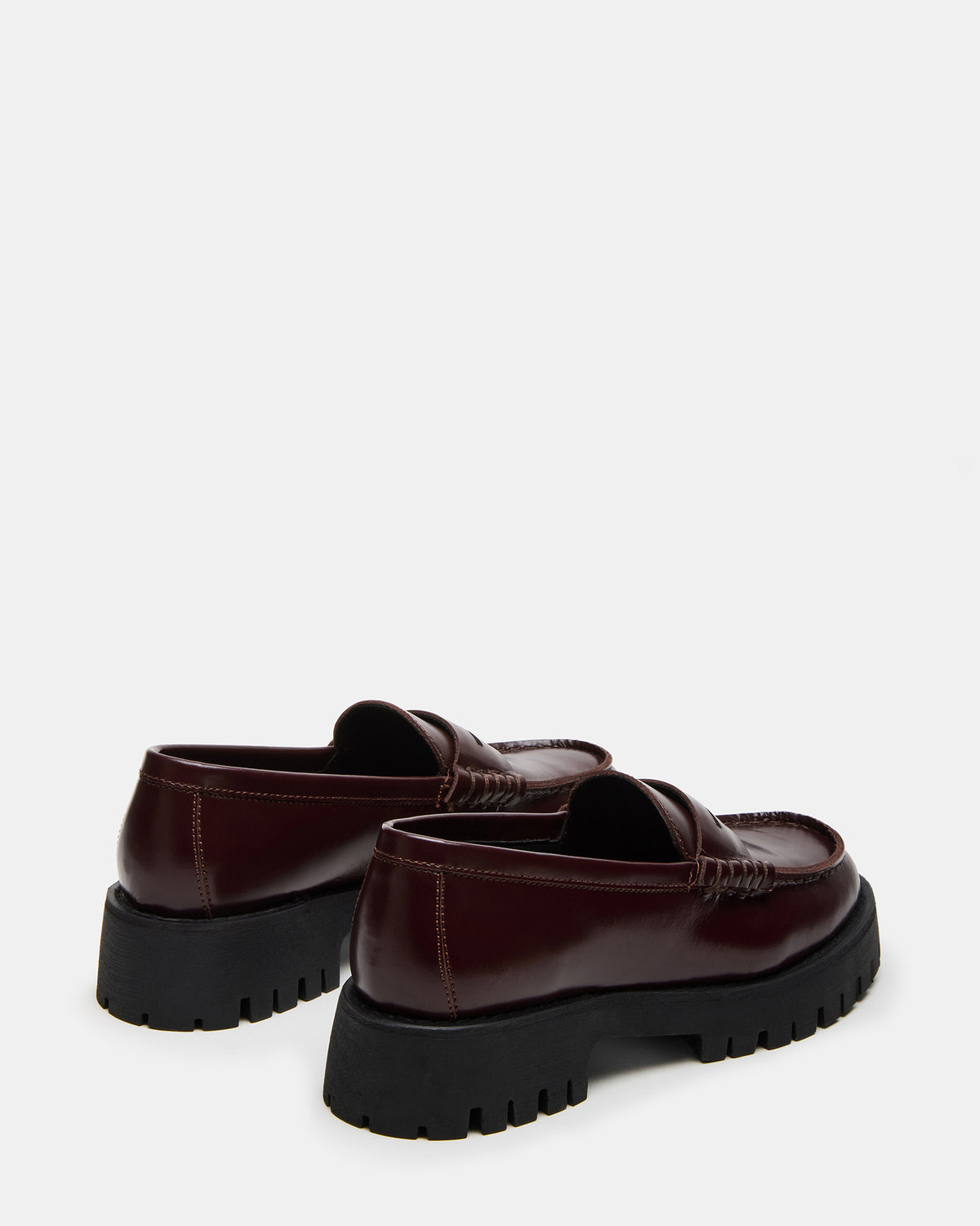 LANGSTEN Burgundy Women's Platform Lug Loafer