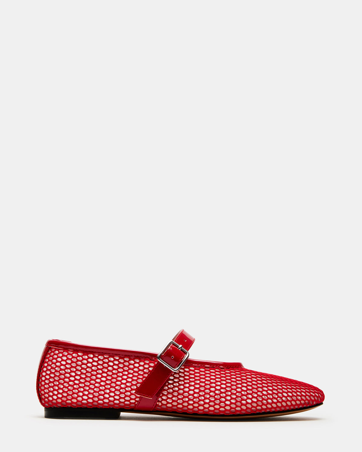DREAMING Red Mesh Women's Mary Jane Flats