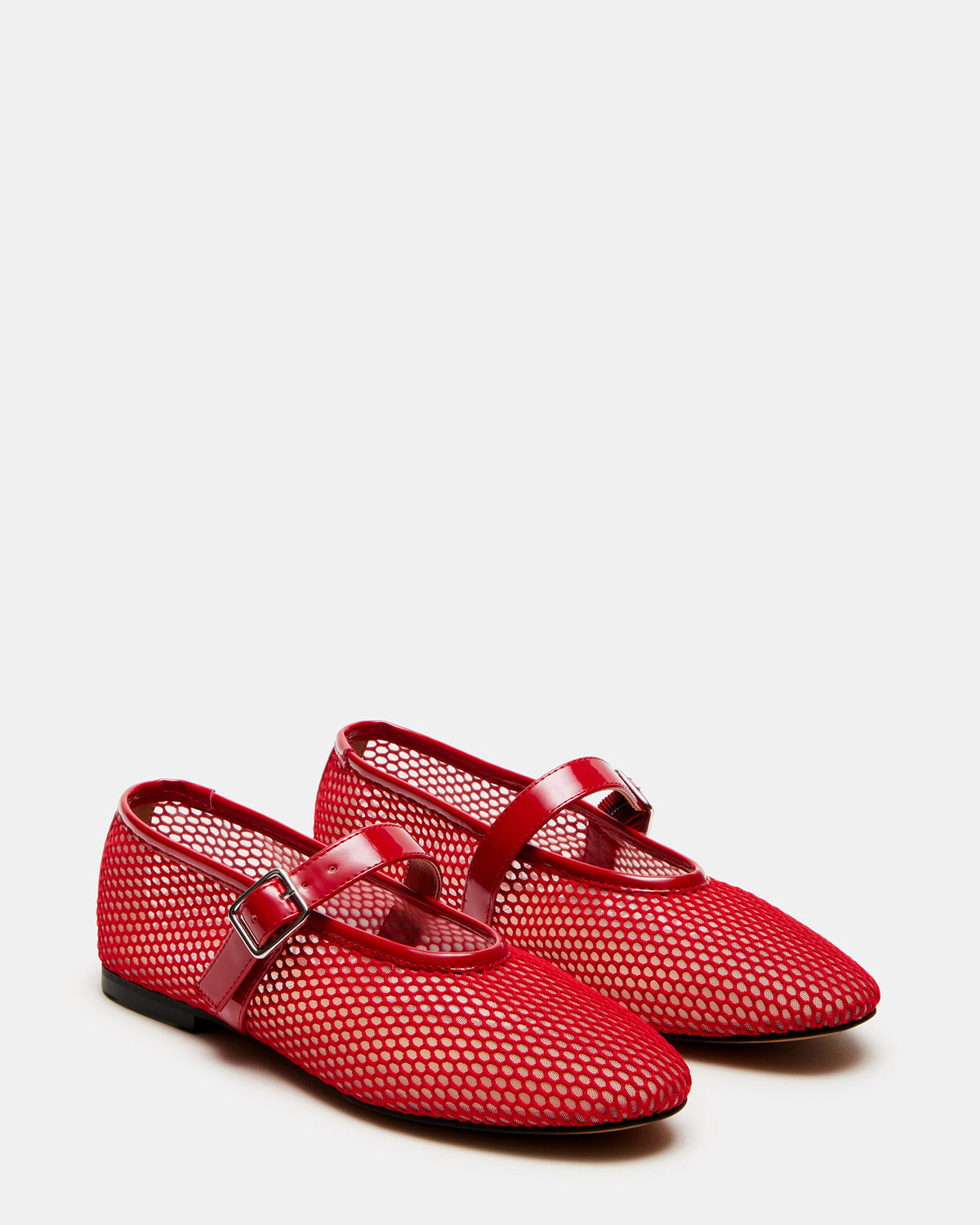 DREAMING Red Mesh Women's Mary Jane Flats