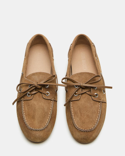 SAG Taupe Suede Women's Boat Shoe