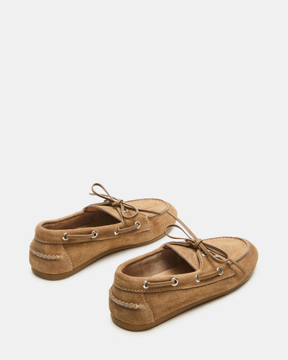 SAG Taupe Suede Women's Boat Shoe