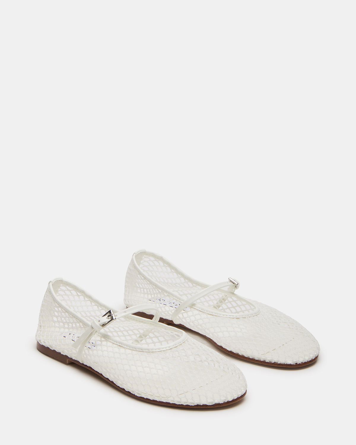 MAGS White Mary Jane Women's Ballet Flats