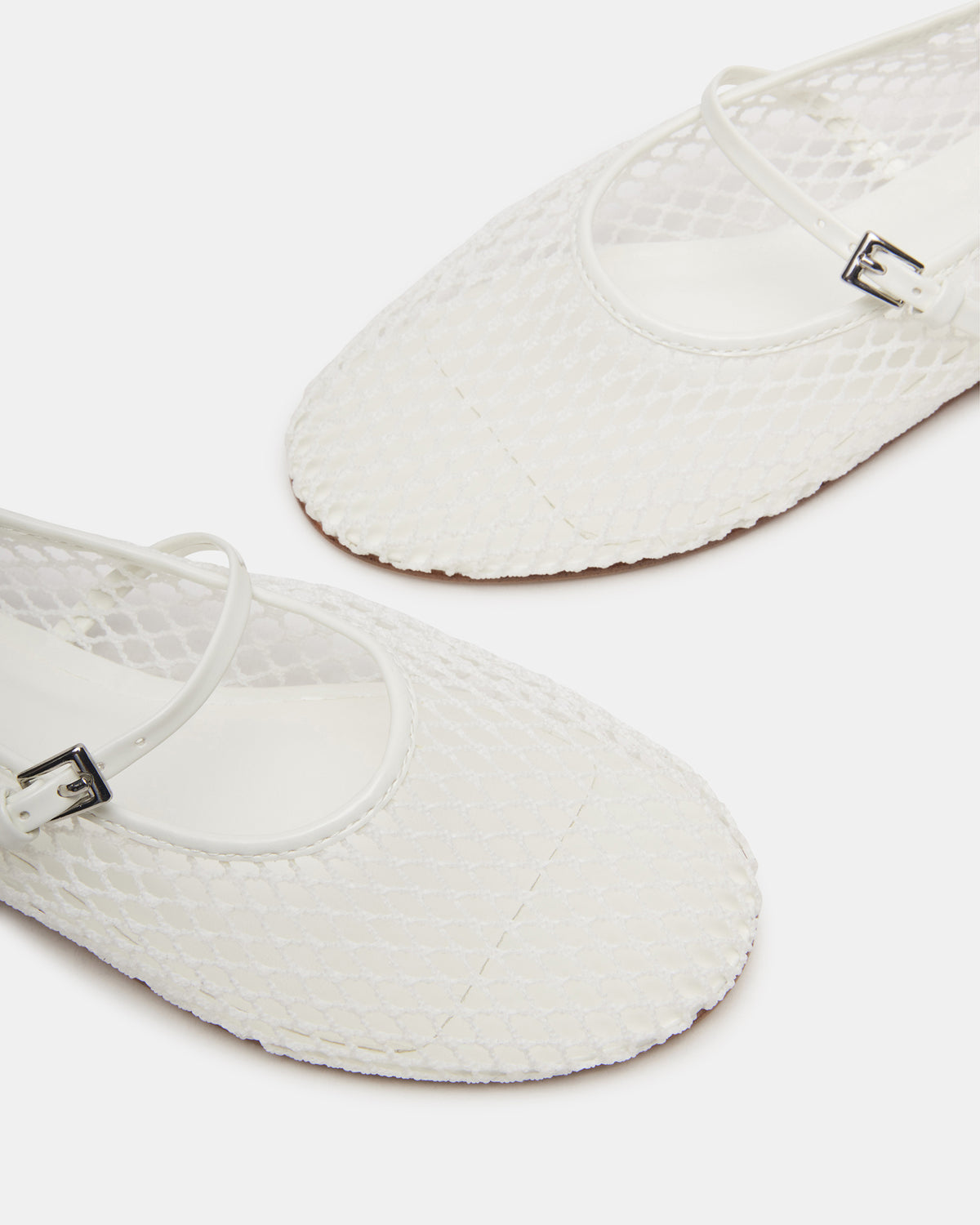 MAGS White Mary Jane Women's Ballet Flats