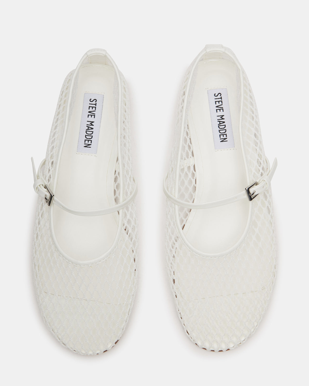 MAGS White Mary Jane Women's Ballet Flats