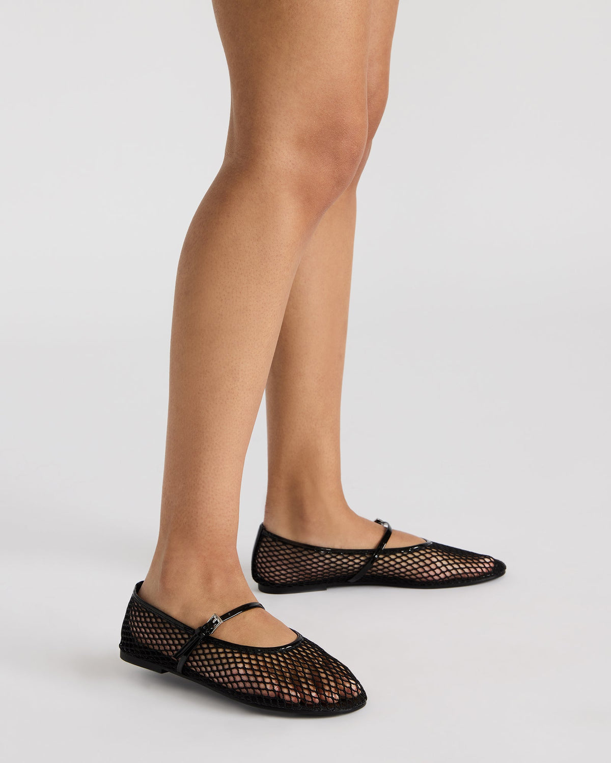 MAGS White Mary Jane Women's Ballet Flats
