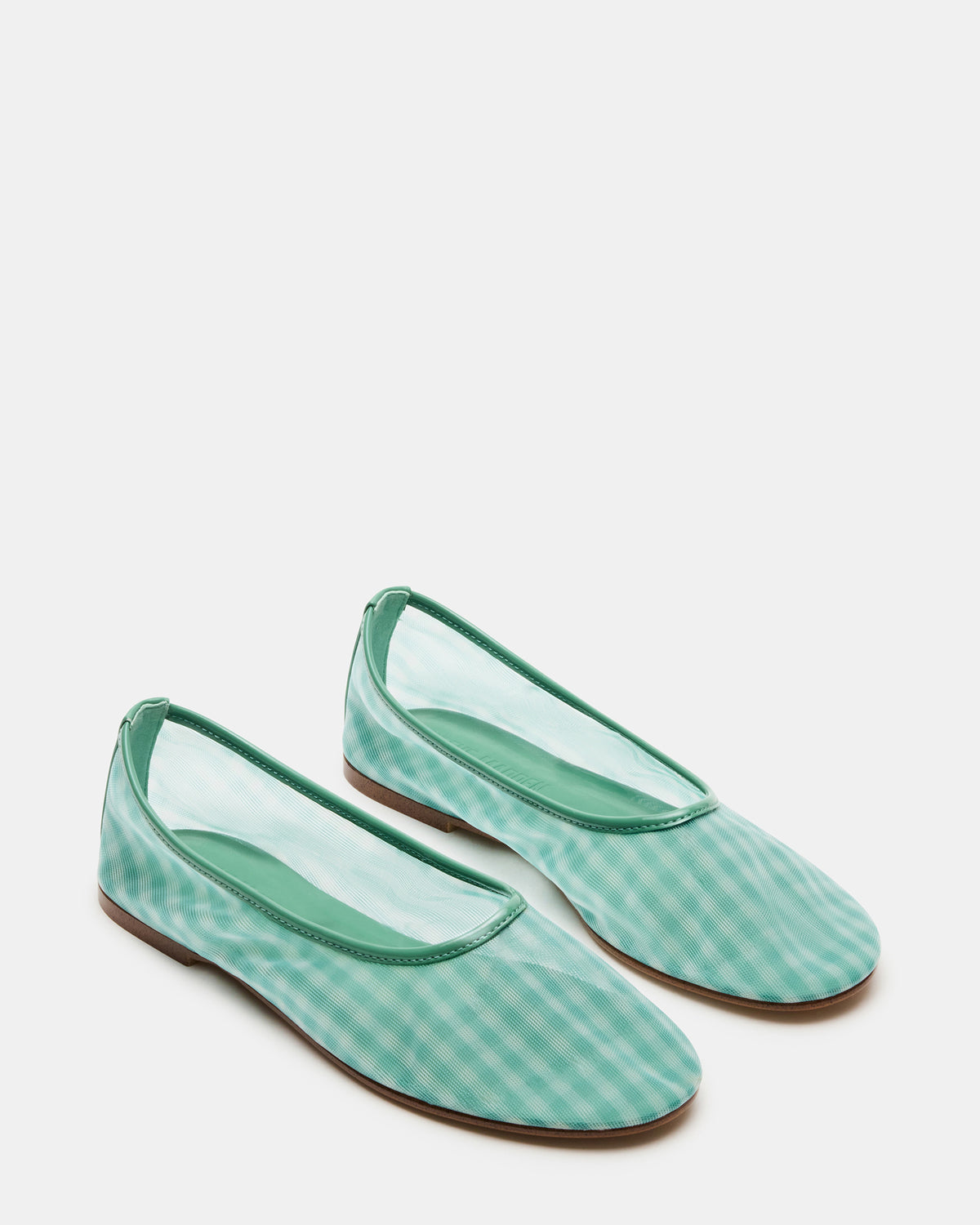 MEADOW Green Multi Mesh Women's Ballet Flats