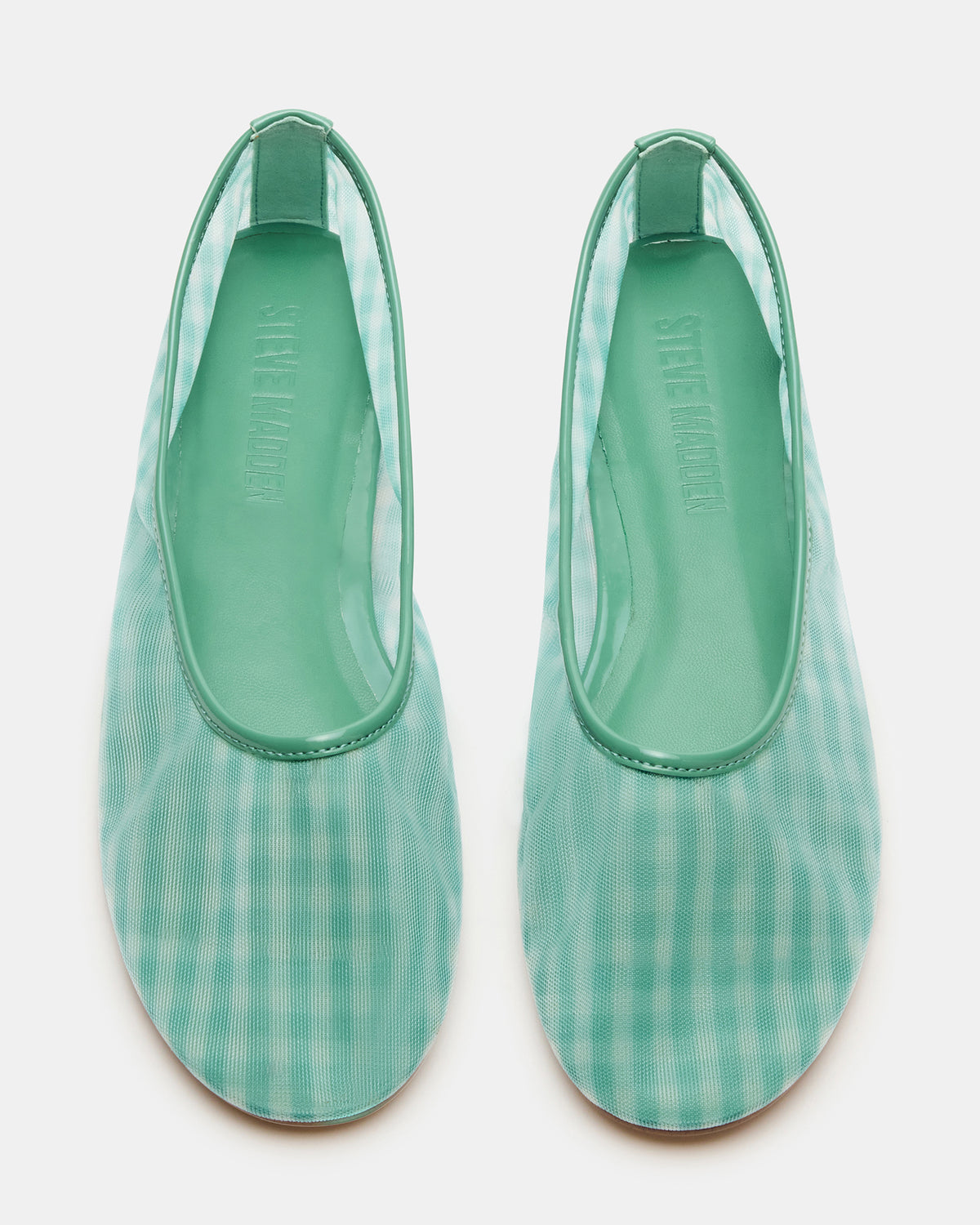 MEADOW Green Multi Mesh Women's Ballet Flats