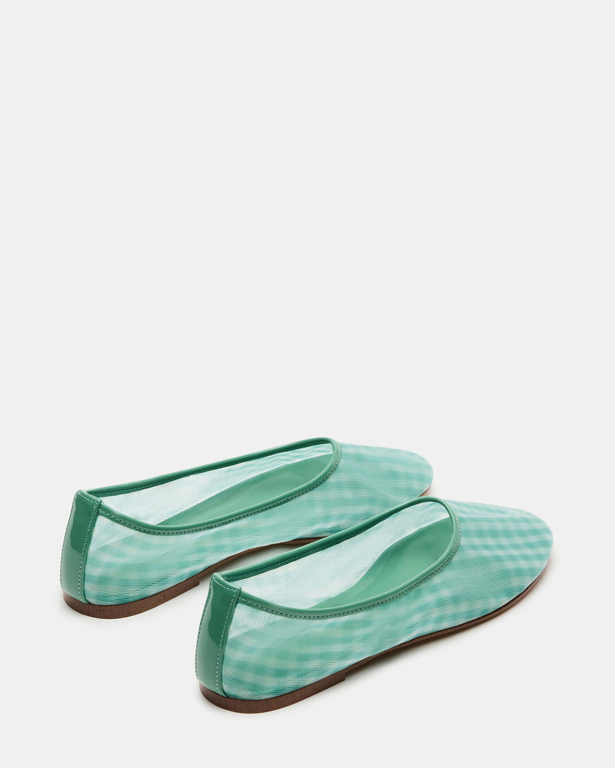 MEADOW Green Multi Mesh Women's Ballet Flats