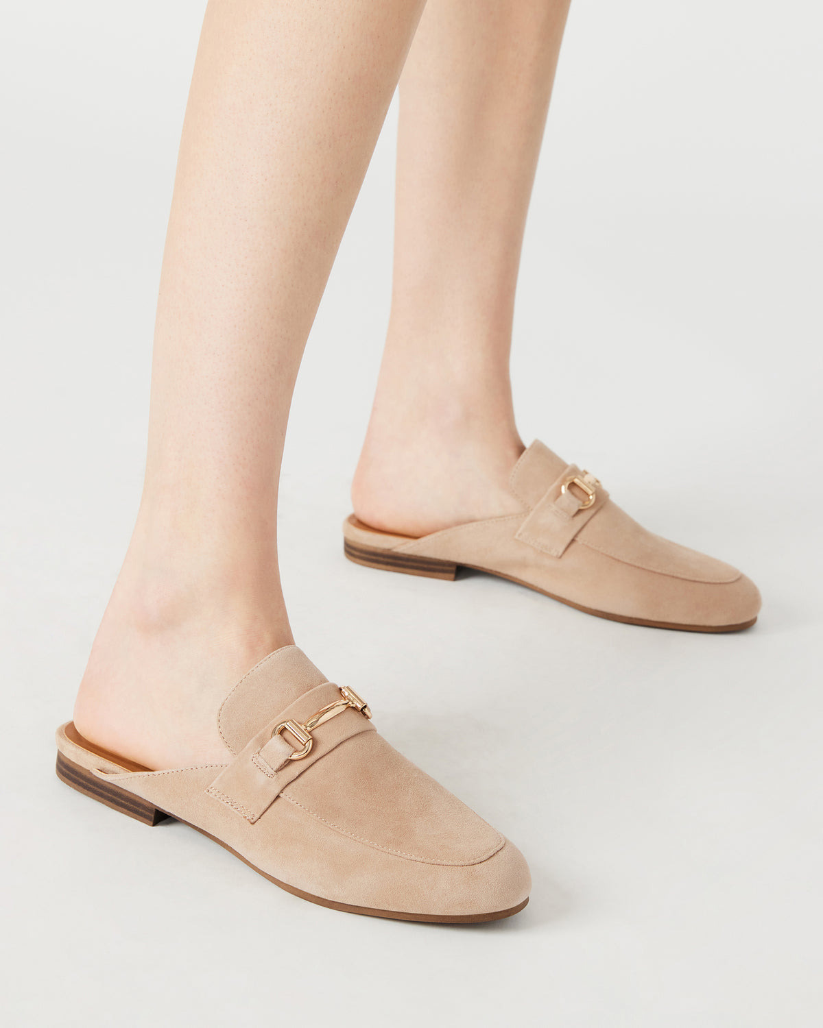 KANDI Camel Suede Women's Designer Loafers