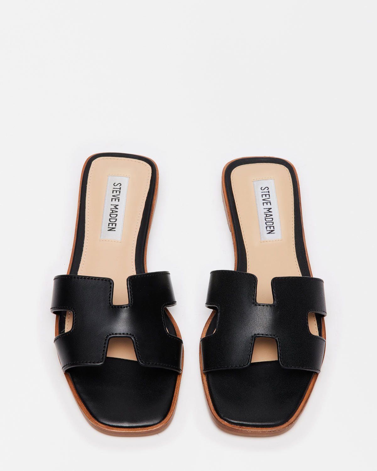 HADYN Black Leather Sandal | Women's Designer Sandals