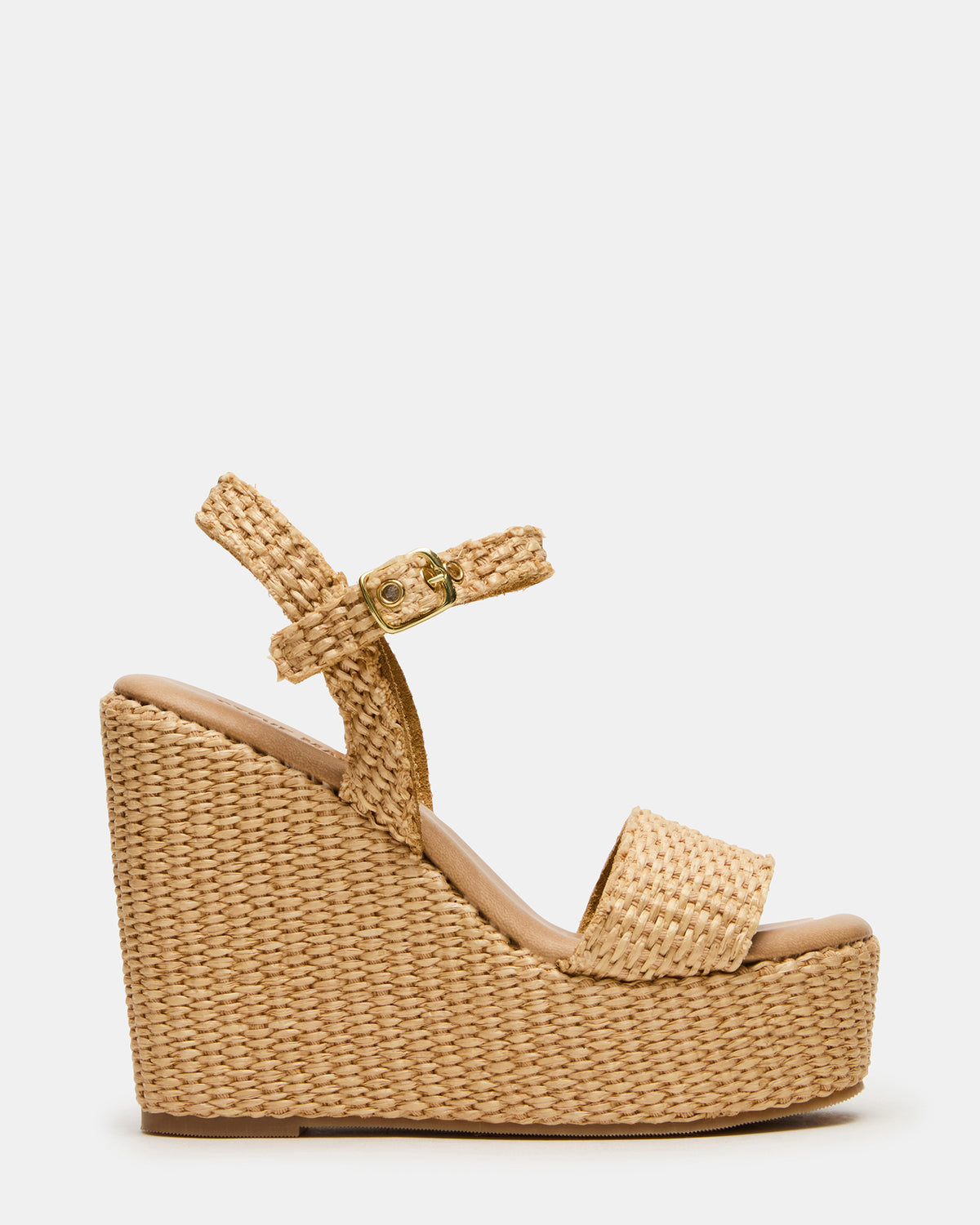 PALM Natural Raffia Platform Wedge Women's Sandal