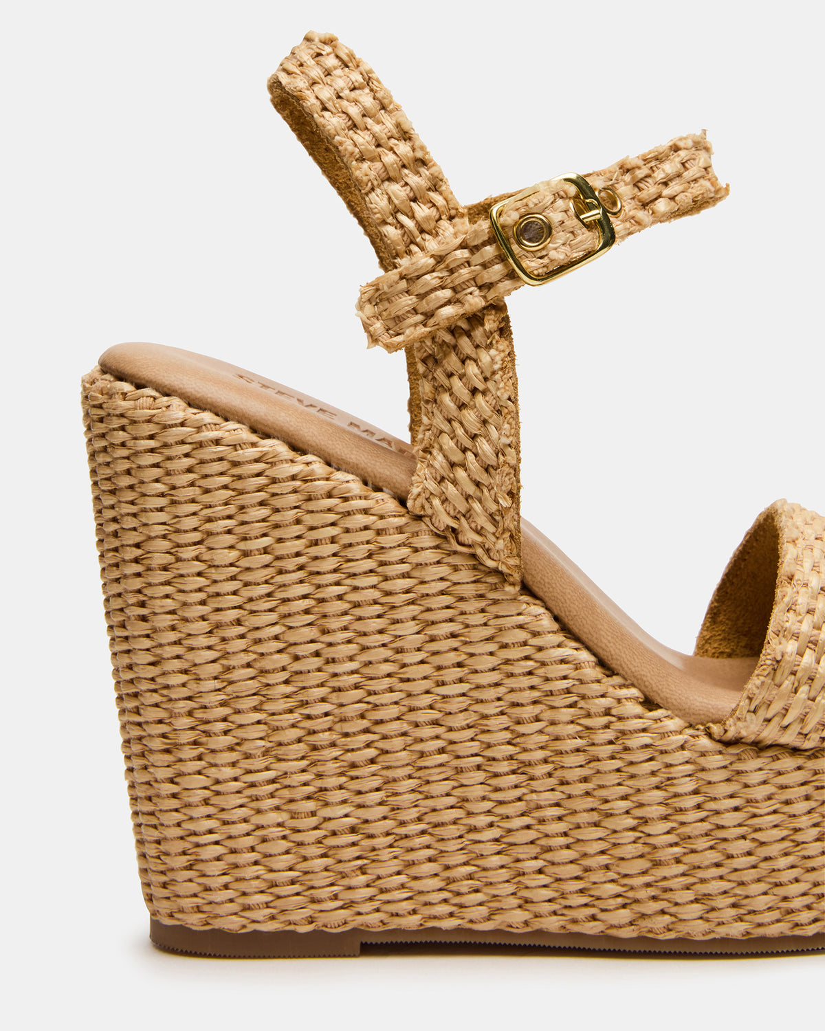 PALM Natural Raffia Platform Wedge Women's Sandal
