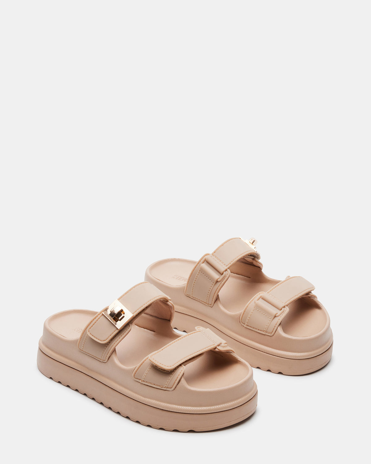 BIGSCHMONA JELLY Natural Women's Platform Slide Sandal