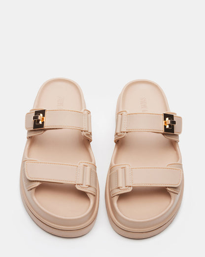 BIGSCHMONA JELLY Natural Women's Platform Slide Sandal