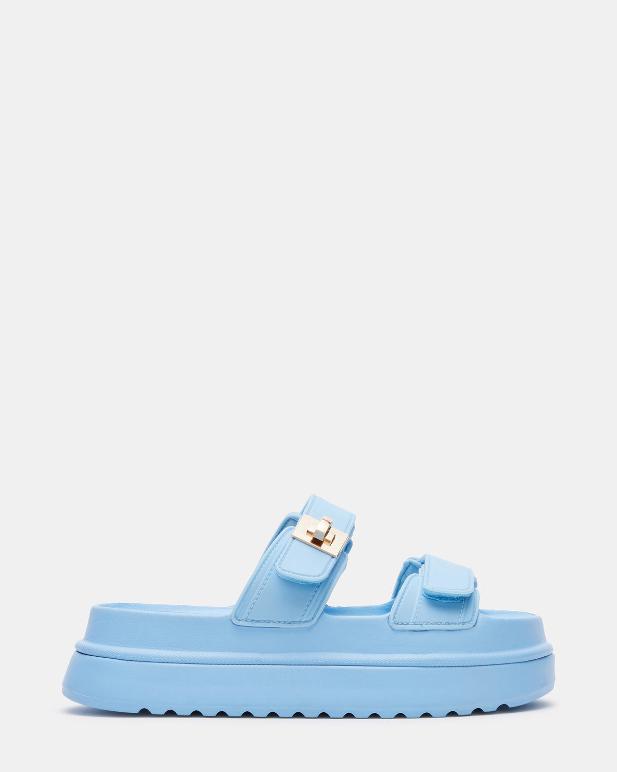 BIGSCHMONA JELLY Light Blue Women's Platform Slide Sandal