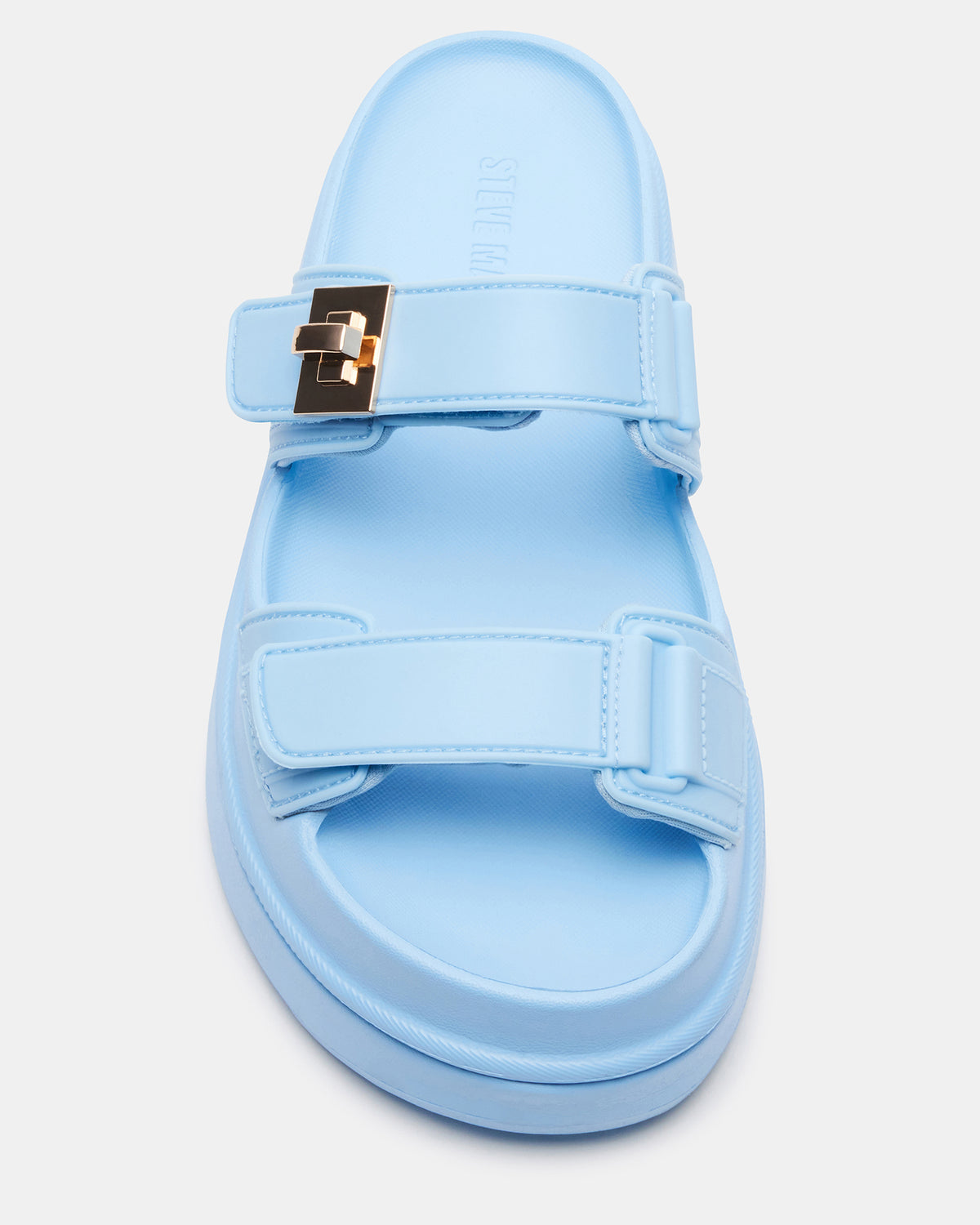 BIGSCHMONA JELLY Light Blue Women's Platform Slide Sandal